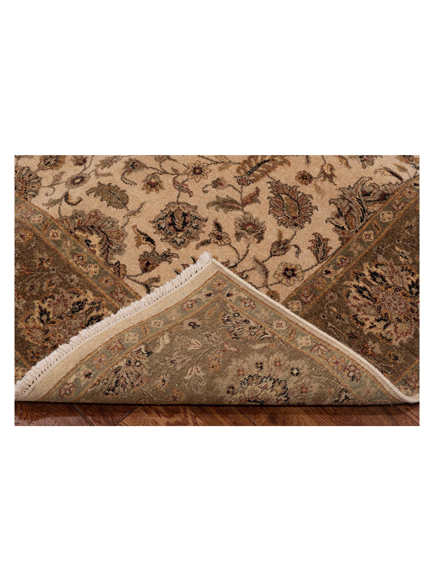 Jallira Beige Brown 6.2x8.6 Hand Knotted Rug