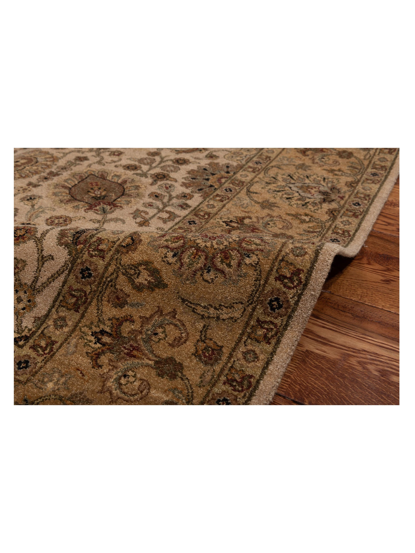 Jallira Beige Gold 6.1x8.5 Hand Knotted Rug