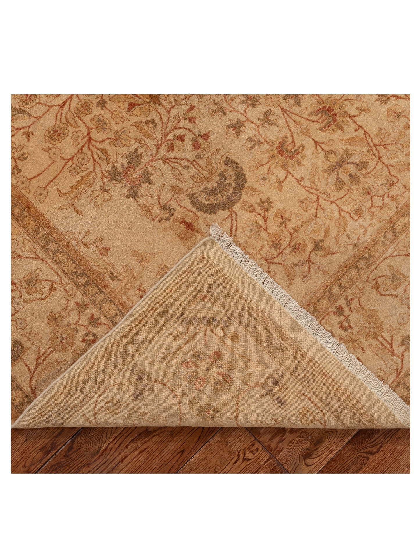 Jallira Beige Beige 6.1x8.7 Hand Knotted Rug