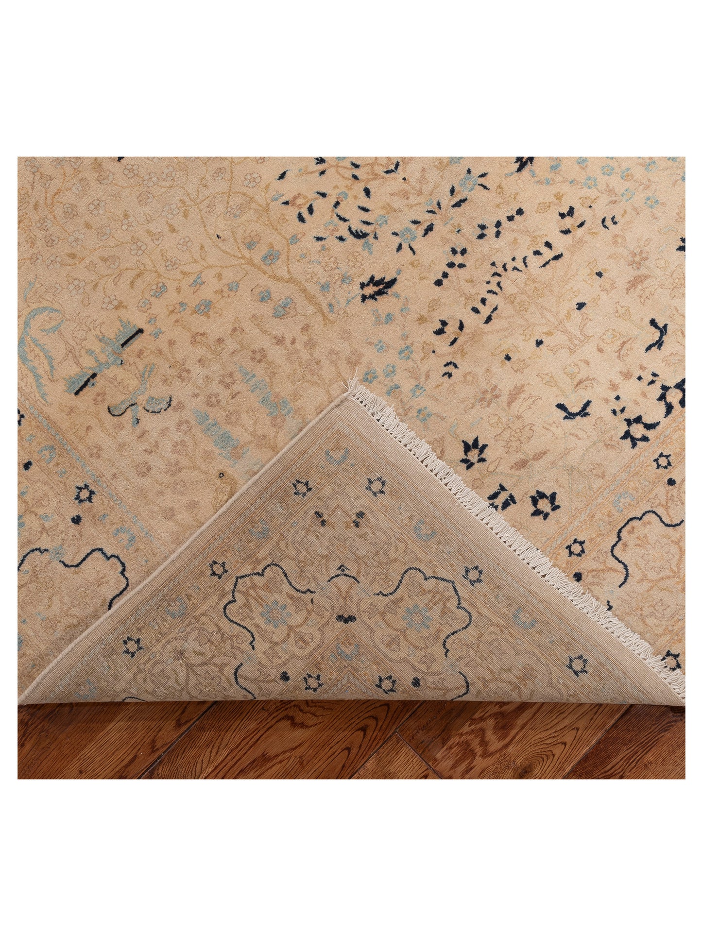 Jallira Beige Beige 6.2x8.7 Hand Knotted Rug