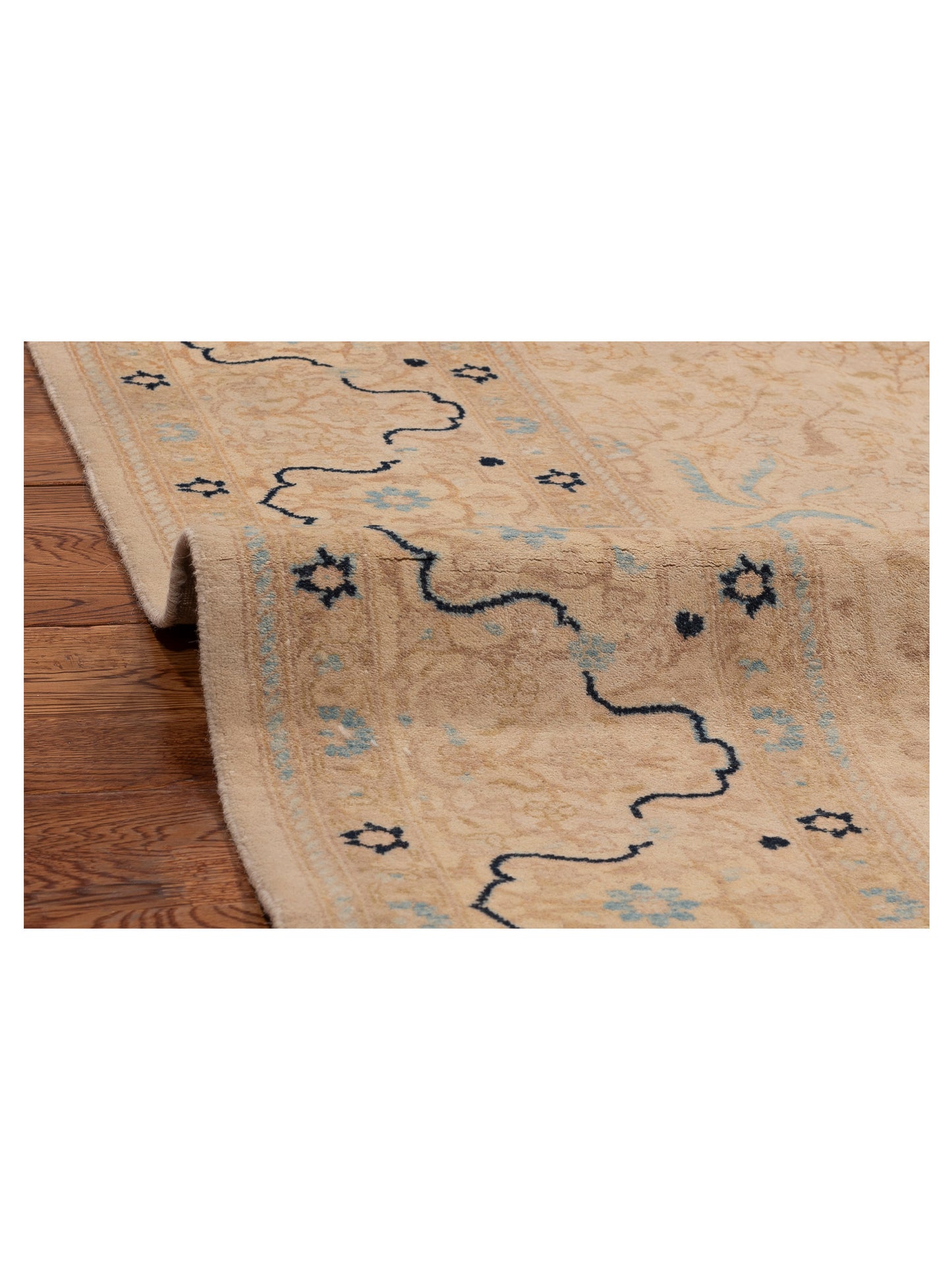 Jallira Beige Beige 6.2x8.7 Hand Knotted Rug