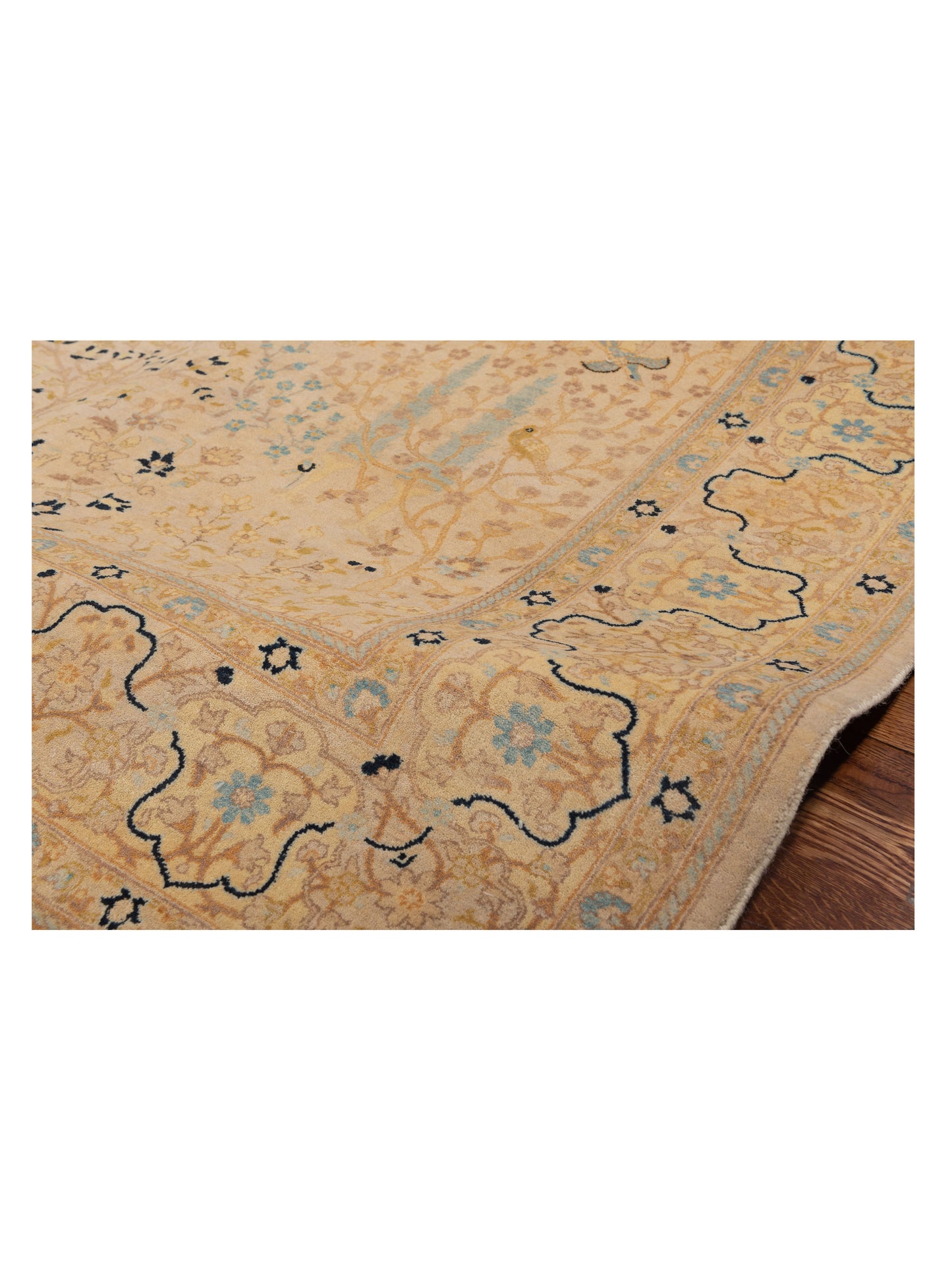 Jallira Beige Beige 6.2x8.7 Hand Knotted Rug