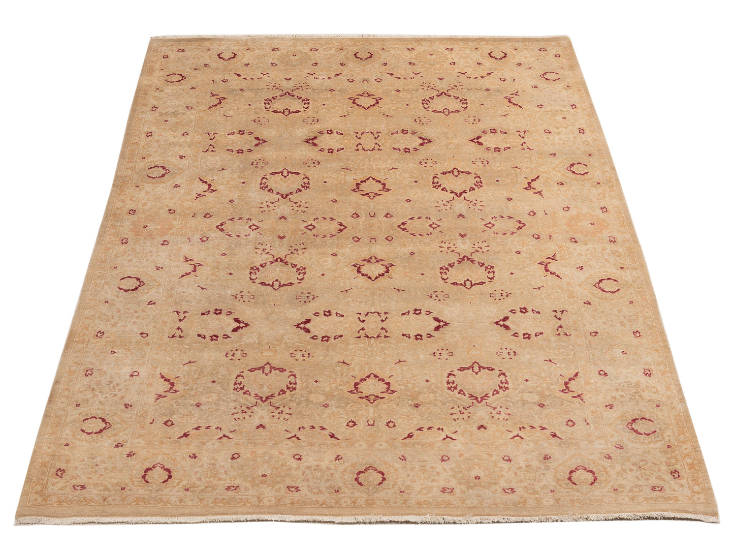 Jallira Lemon Yellow Lemon Yellow 5.2x9 Hand Knotted Rug