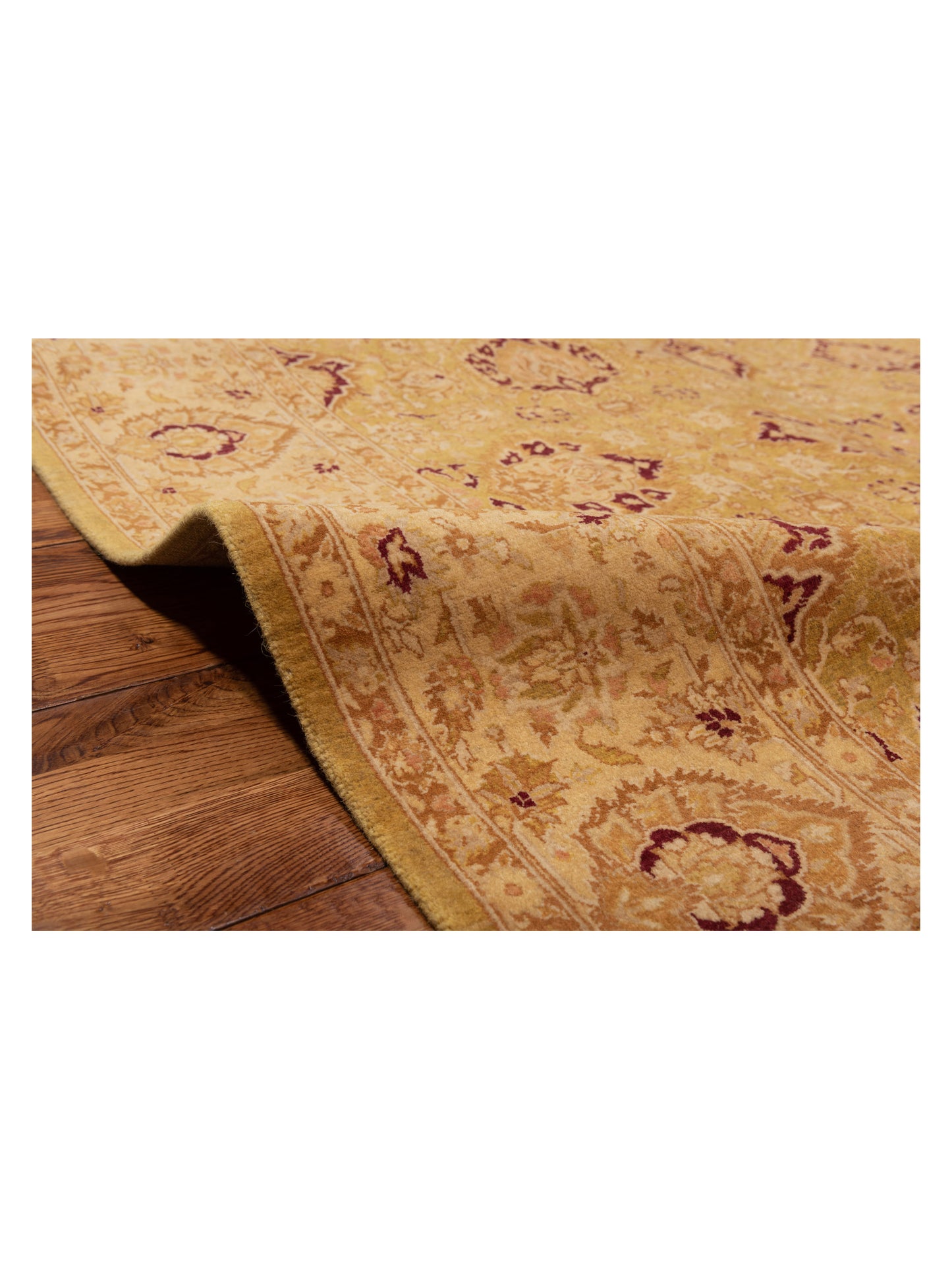 Jallira Lemon Yellow Lemon Yellow 5.2x9 Hand Knotted Rug