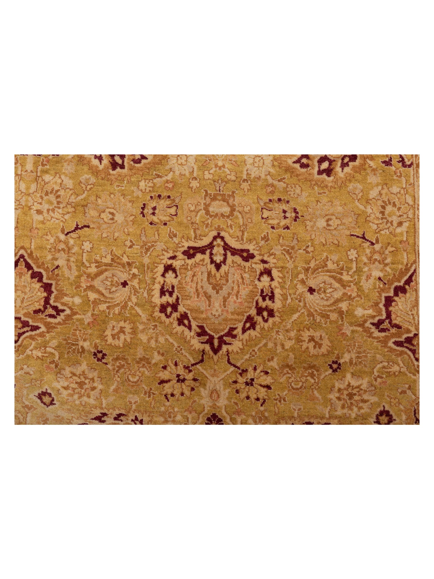 Jallira Lemon Yellow Lemon Yellow 5.2x9 Hand Knotted Rug