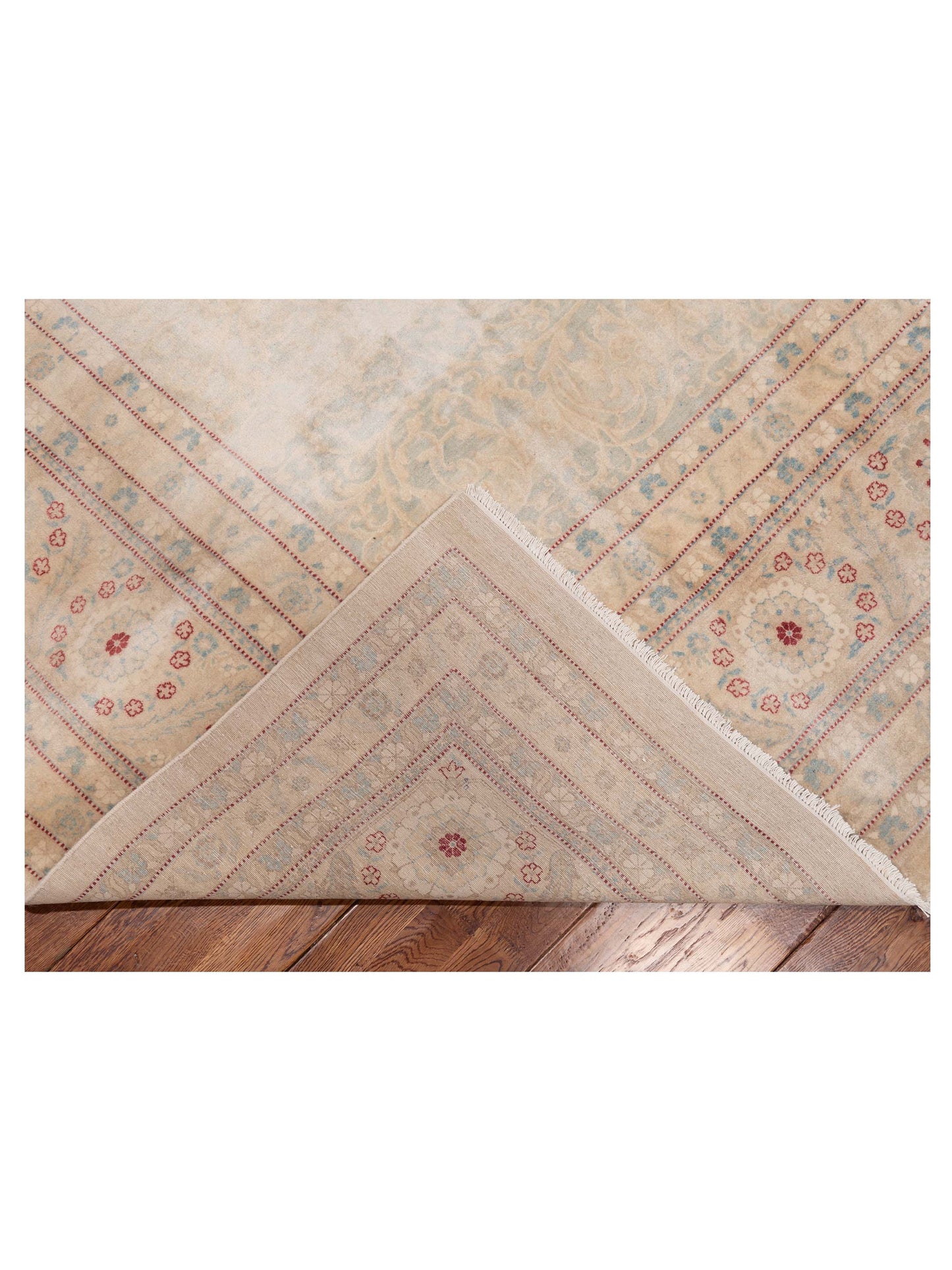 Jallira Beige Beige 12.2x15.5 Hand Knotted Rug