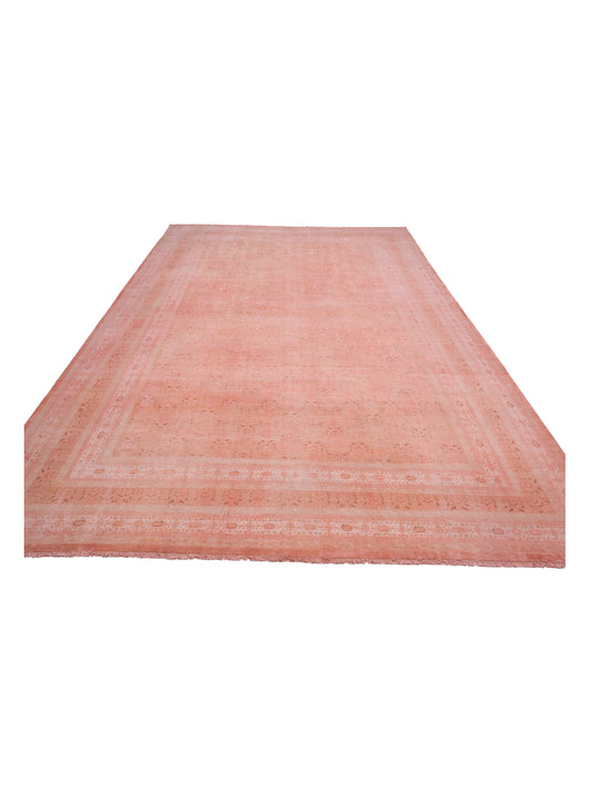 Vintage Pink 12.4x17.10 Hand Knotted Rug