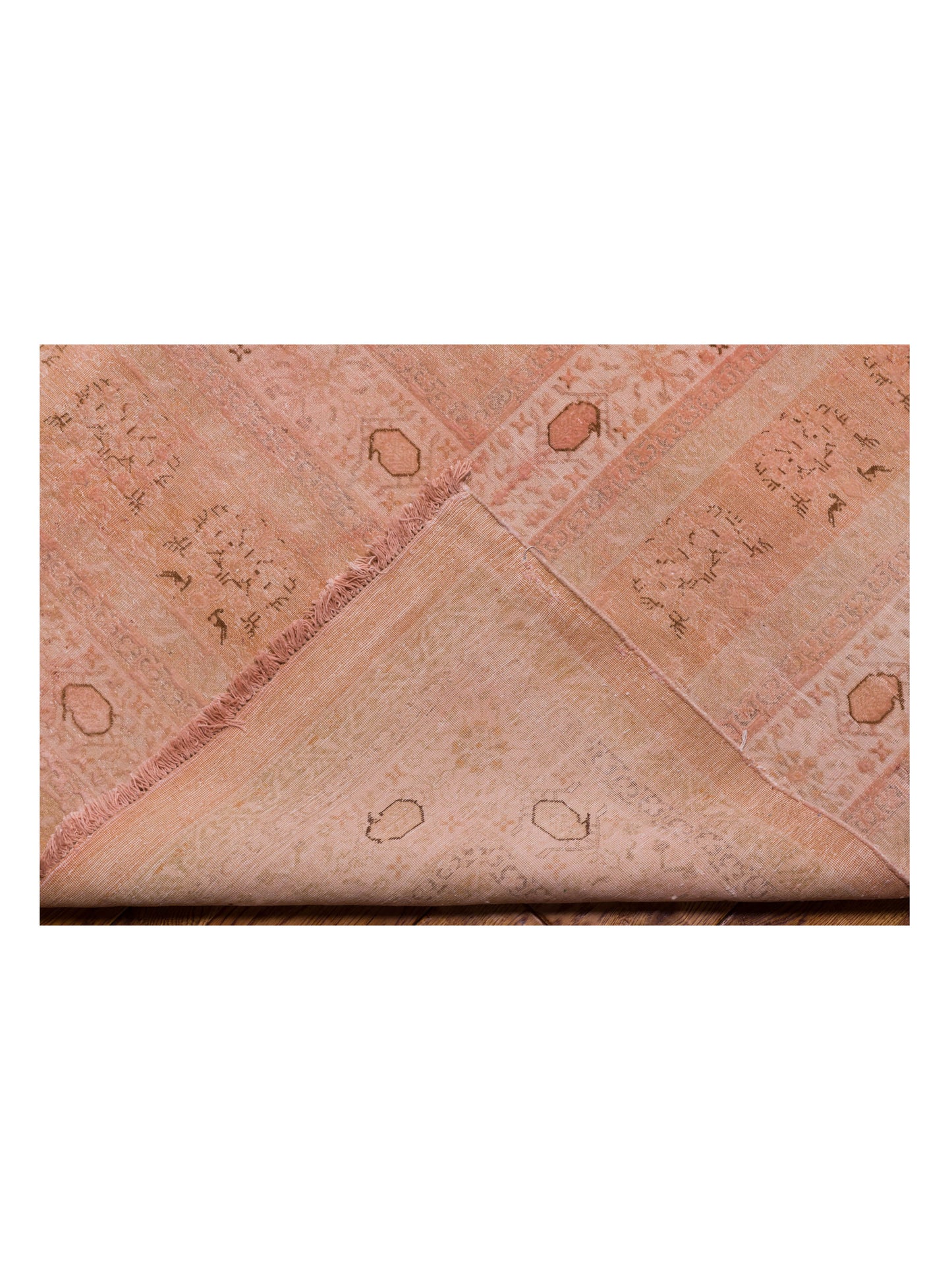 Vintage Pink 12.4x17.10 Hand Knotted Rug