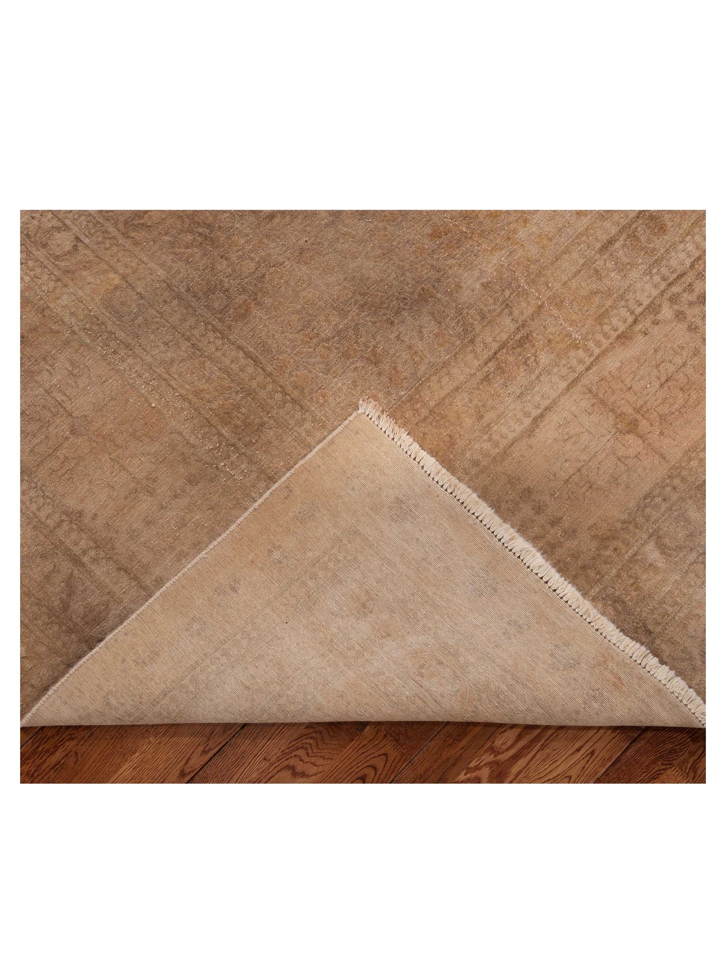 Vintage Yellow 10x13.11 Hand Knotted Rug