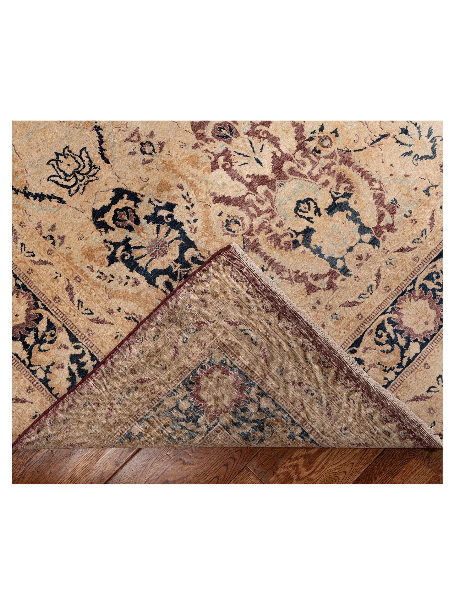 Jallira Burgundy Navy 8.1x10.3 Hand Knotted Rug