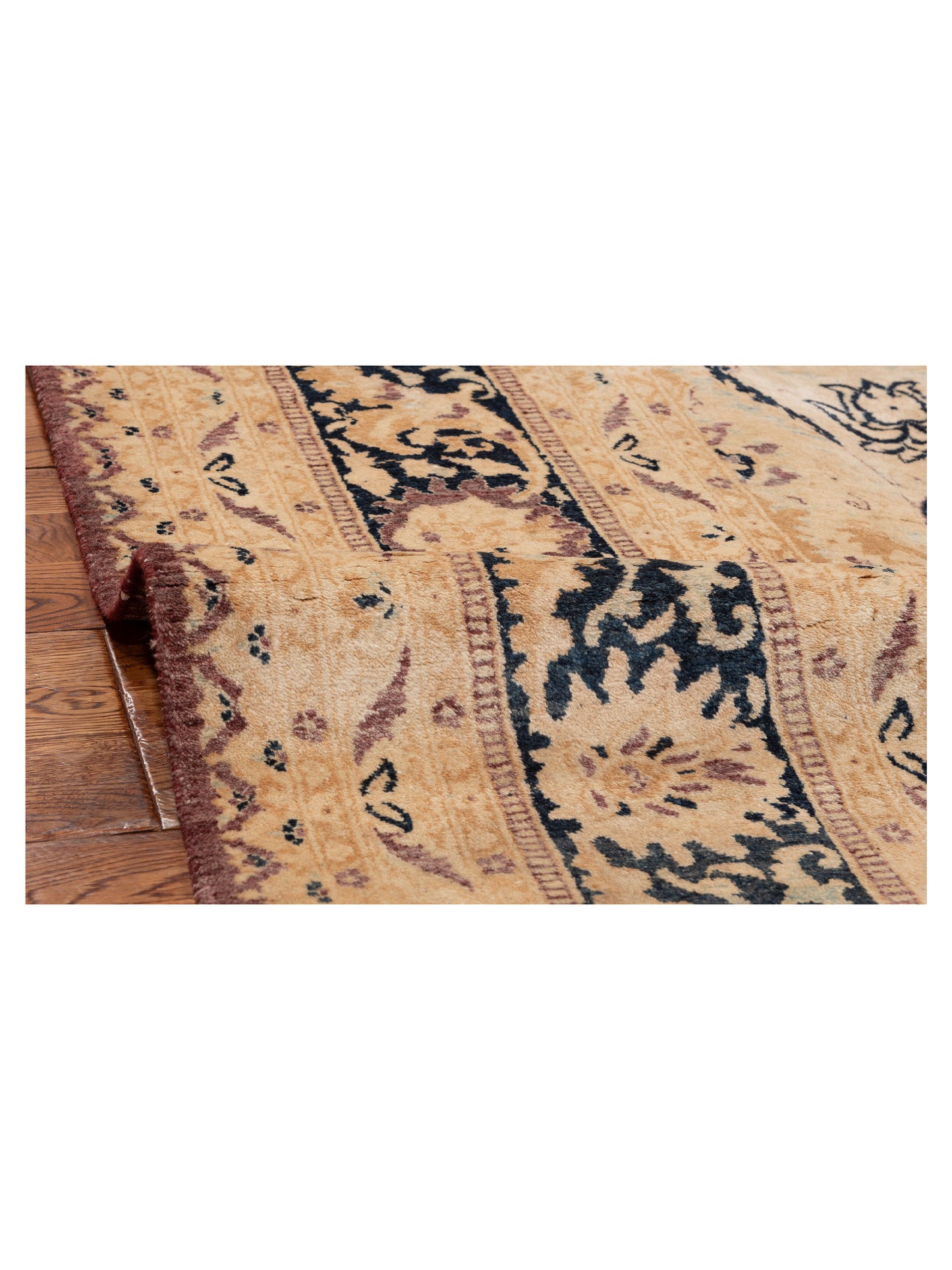 Jallira Burgundy Navy 8.1x10.3 Hand Knotted Rug