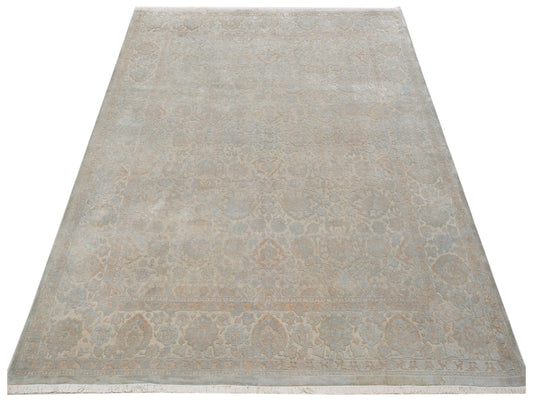 Jallira Silver 8.1x10 Hand Knotted Rug
