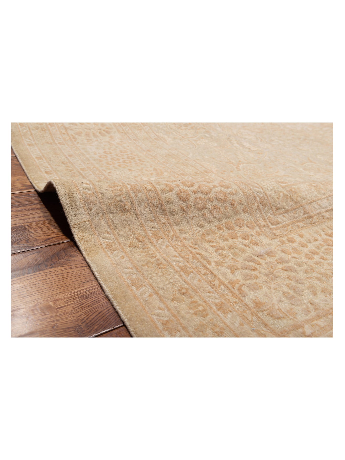 Vintage Silver 9.2x12.6 Hand Knotted Rug