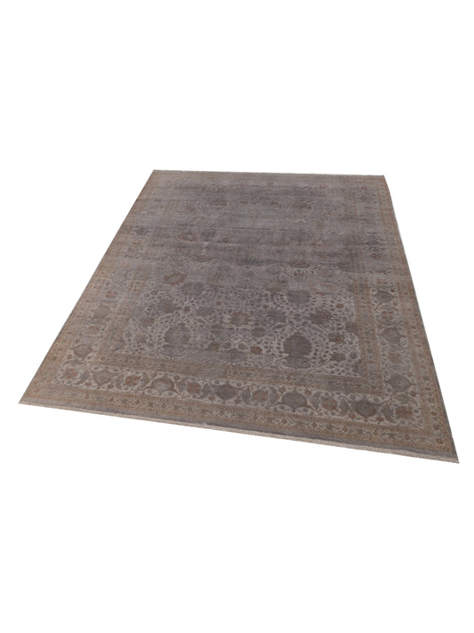 Jallira Gray 9x12.5 Hand Knotted Rug