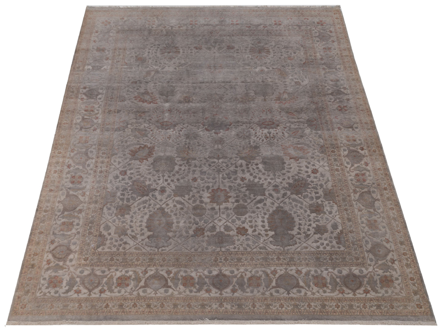 Jallira Gray 9x12.5 Hand Knotted Rug