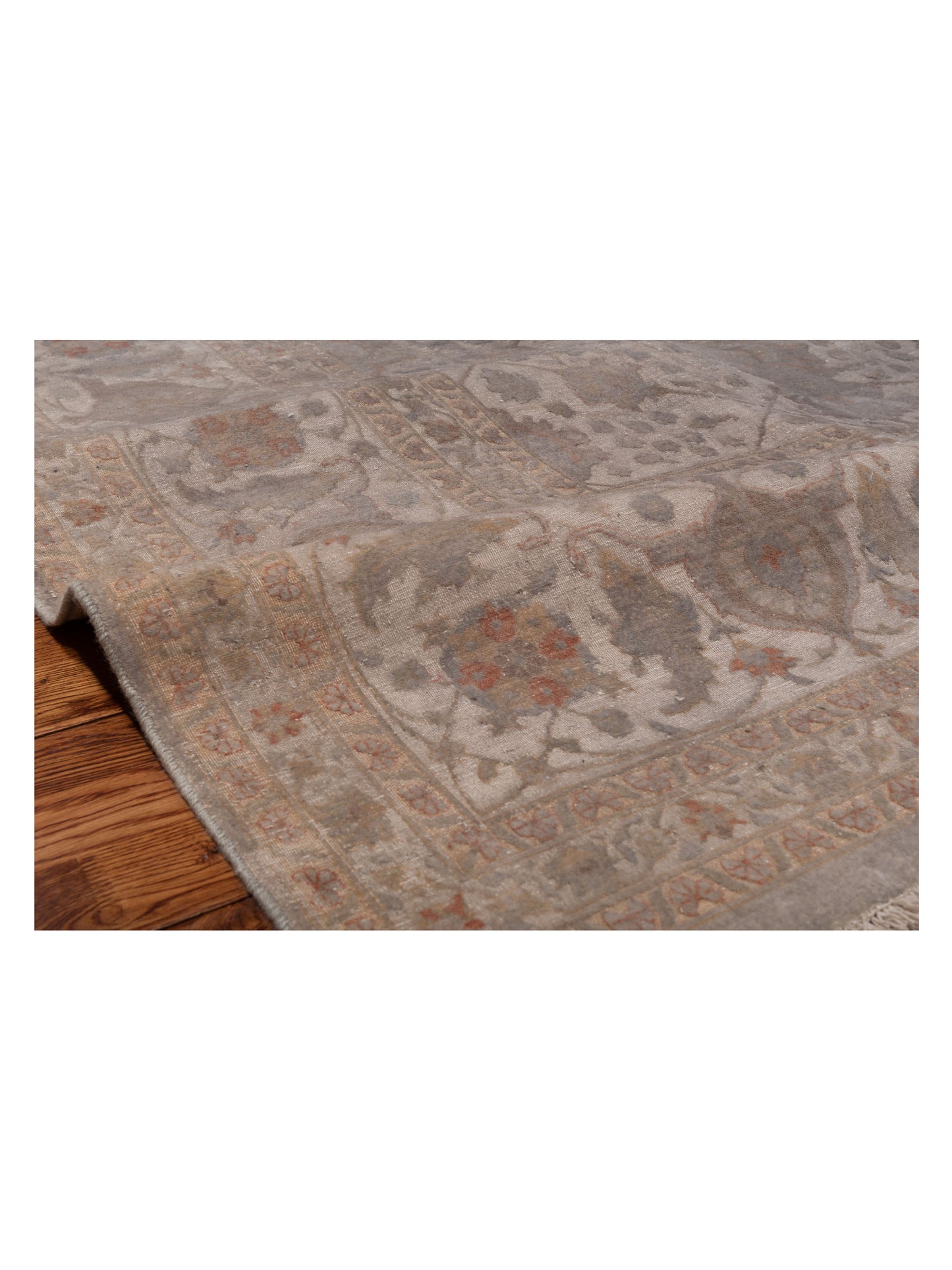 Jallira Gray 9x12.5 Hand Knotted Rug