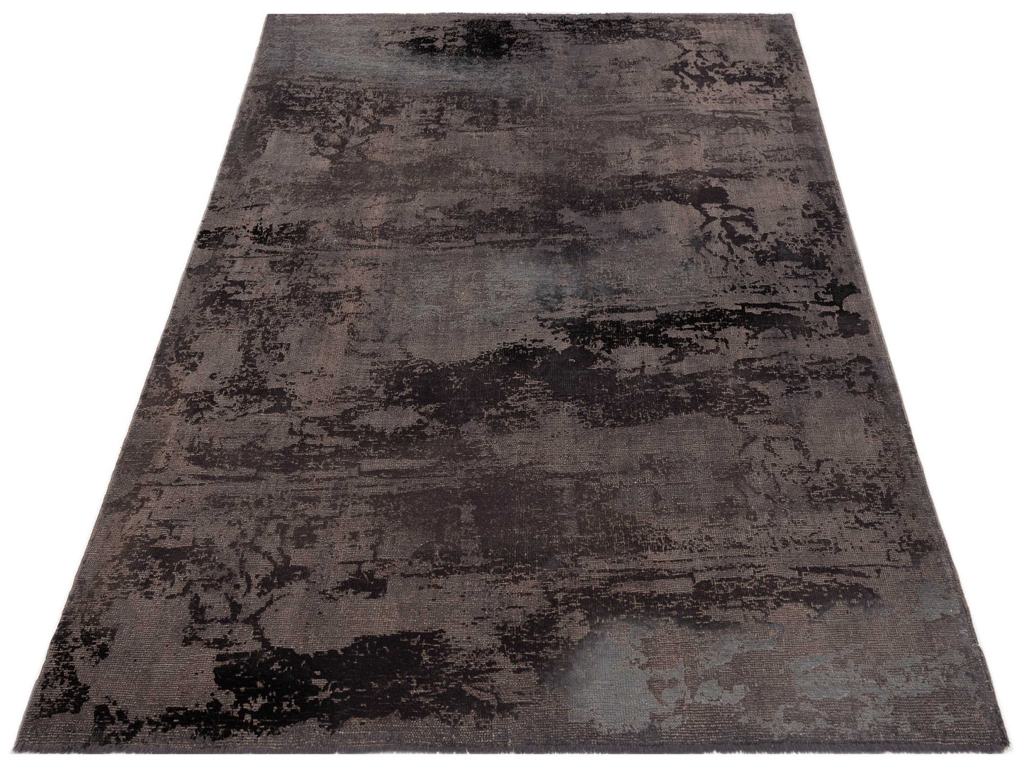Vintage Gray 6.7x8.6 Hand Knotted Rug