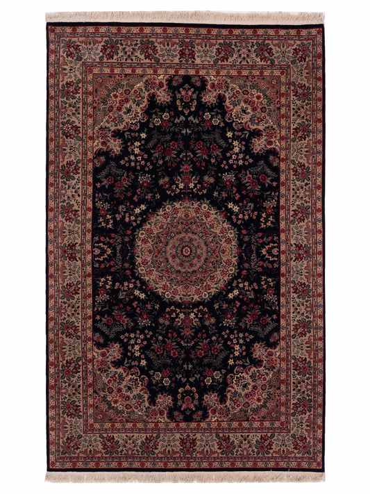 Pasha Magnolia Silk  Black Beige Traditional