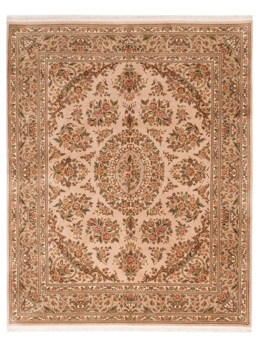 Pasha Magnolia  Beige Silver Traditional