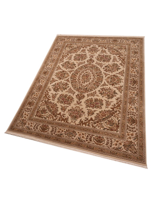 Artalya Beige Beige 9x12 Hand Knotted Rug