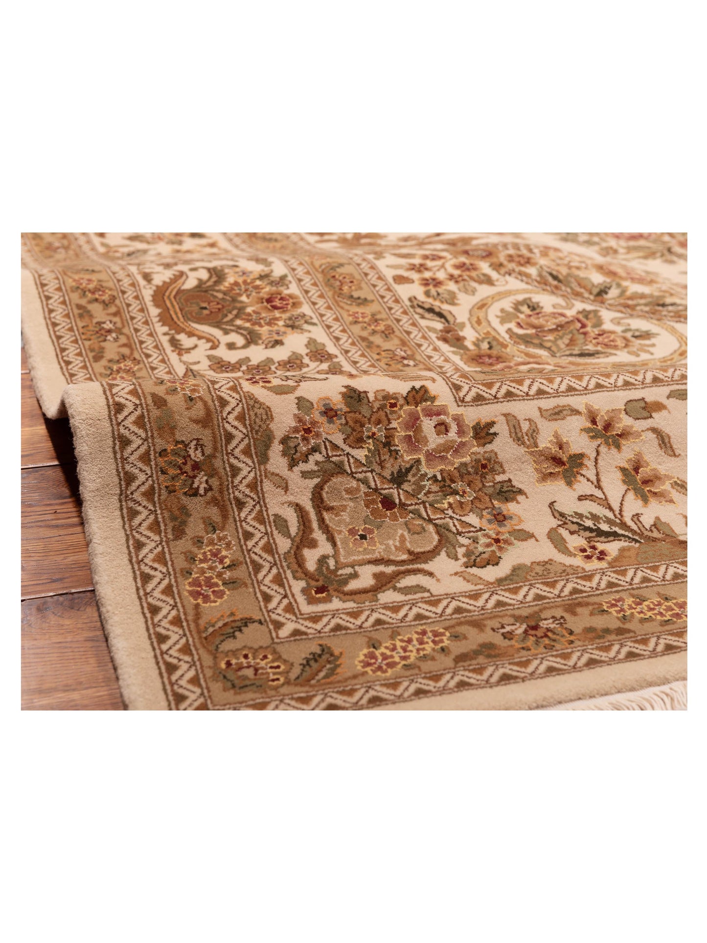 Artalya Beige Beige 9x12 Hand Knotted Rug