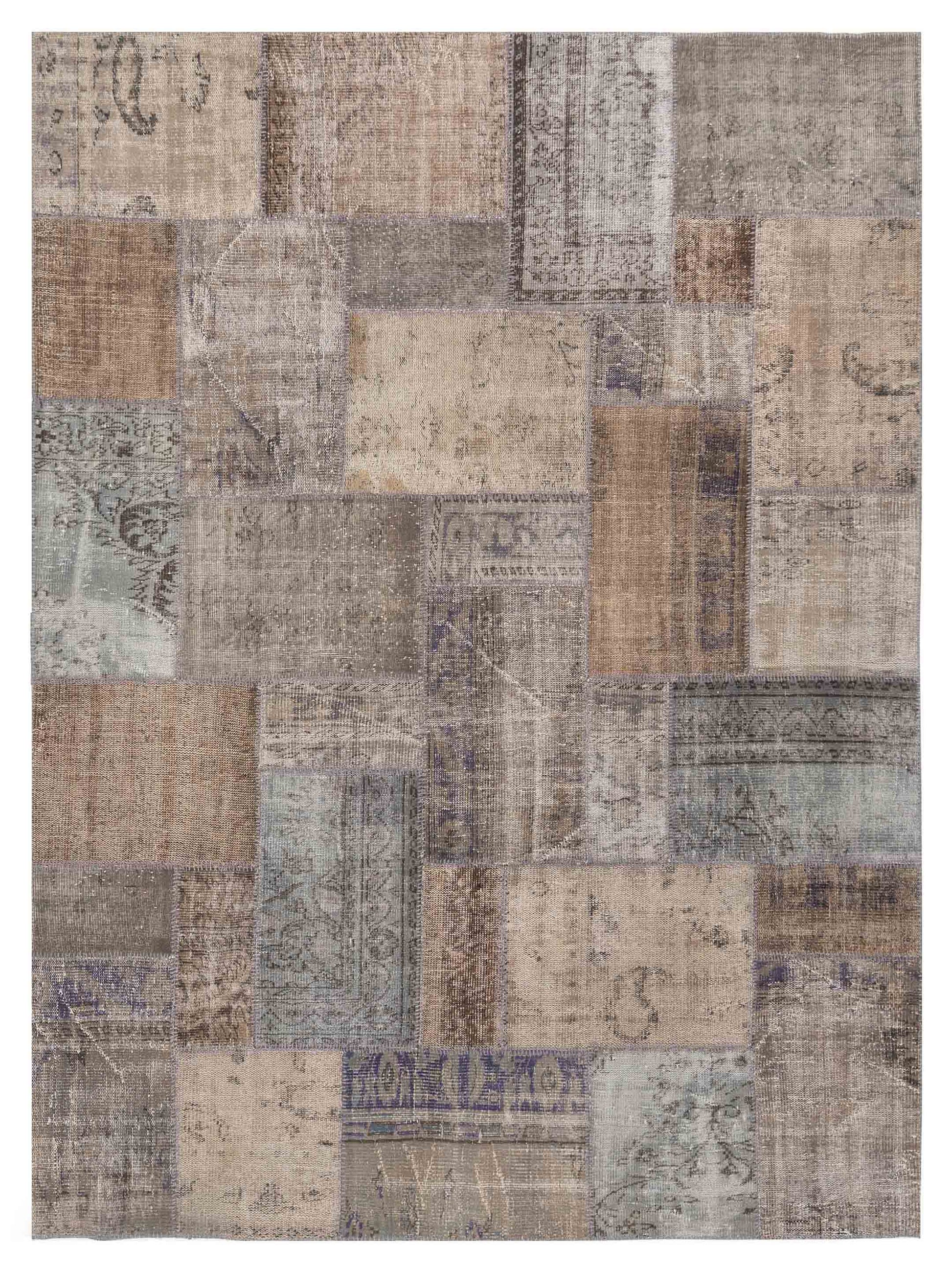 Pasha Turkish Vestige Patchwork  Gray  Contemporary