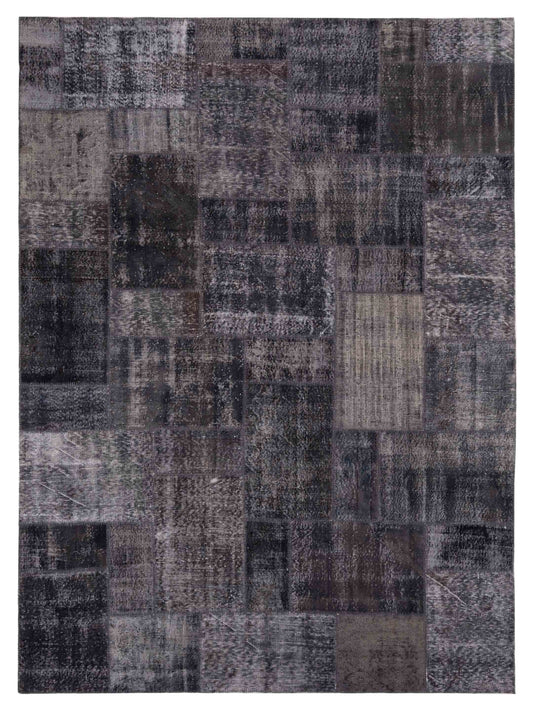 Pasha Turkish Vestige Patchwork  Dark Gray  Contemporary