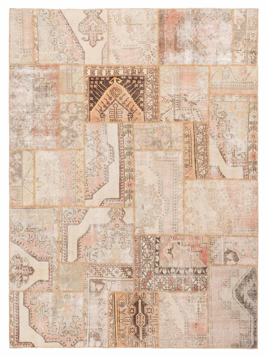 Pasha Turkish Vestige Patchwork  Light Brown  Contemporary