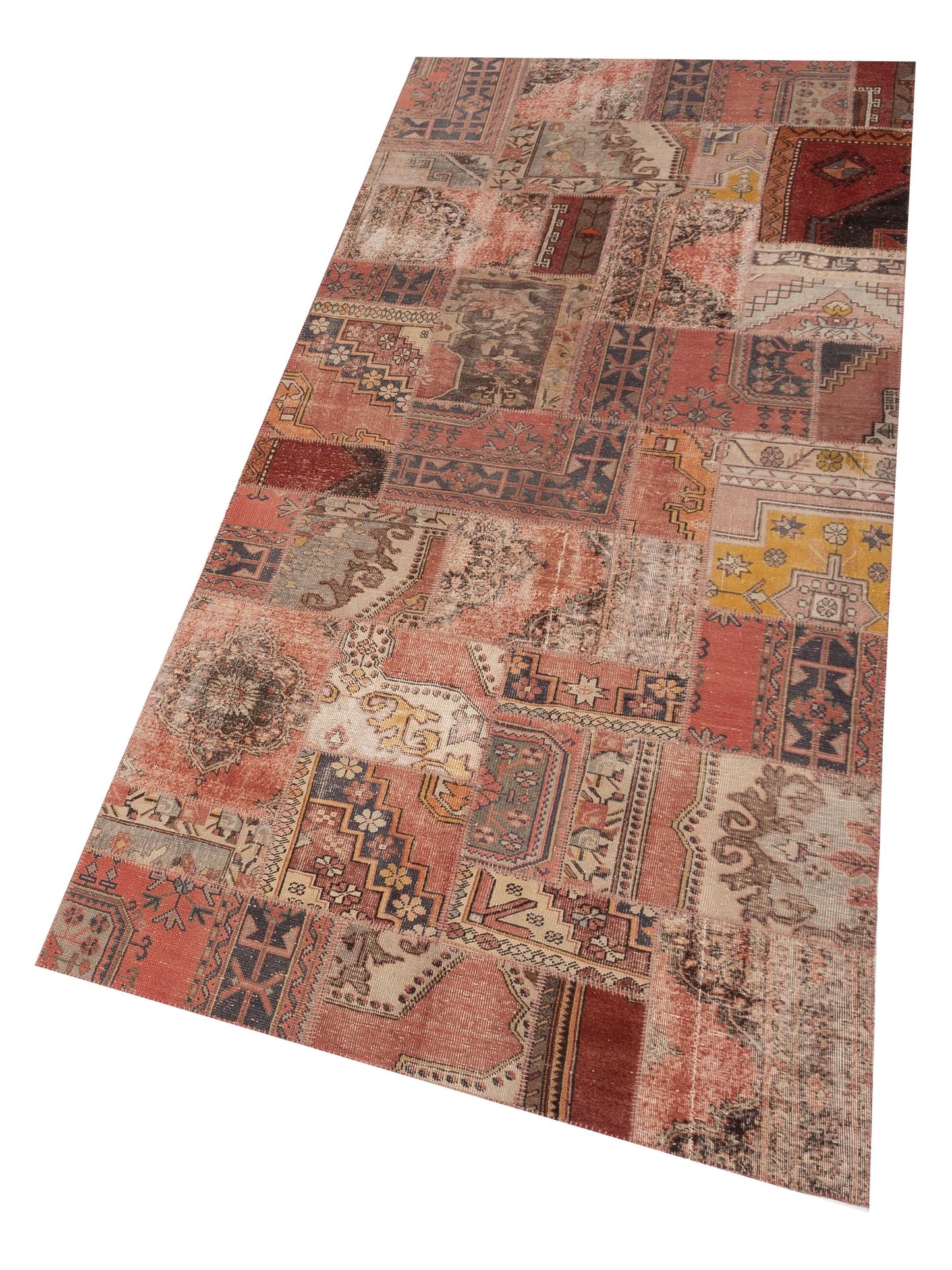 Patchwork Multi 6x13.10 Hand Knotted Rug