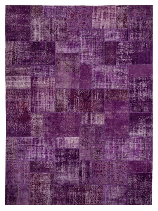 Pasha Turkish Vestige Patchwork  Purple  Contemporary
