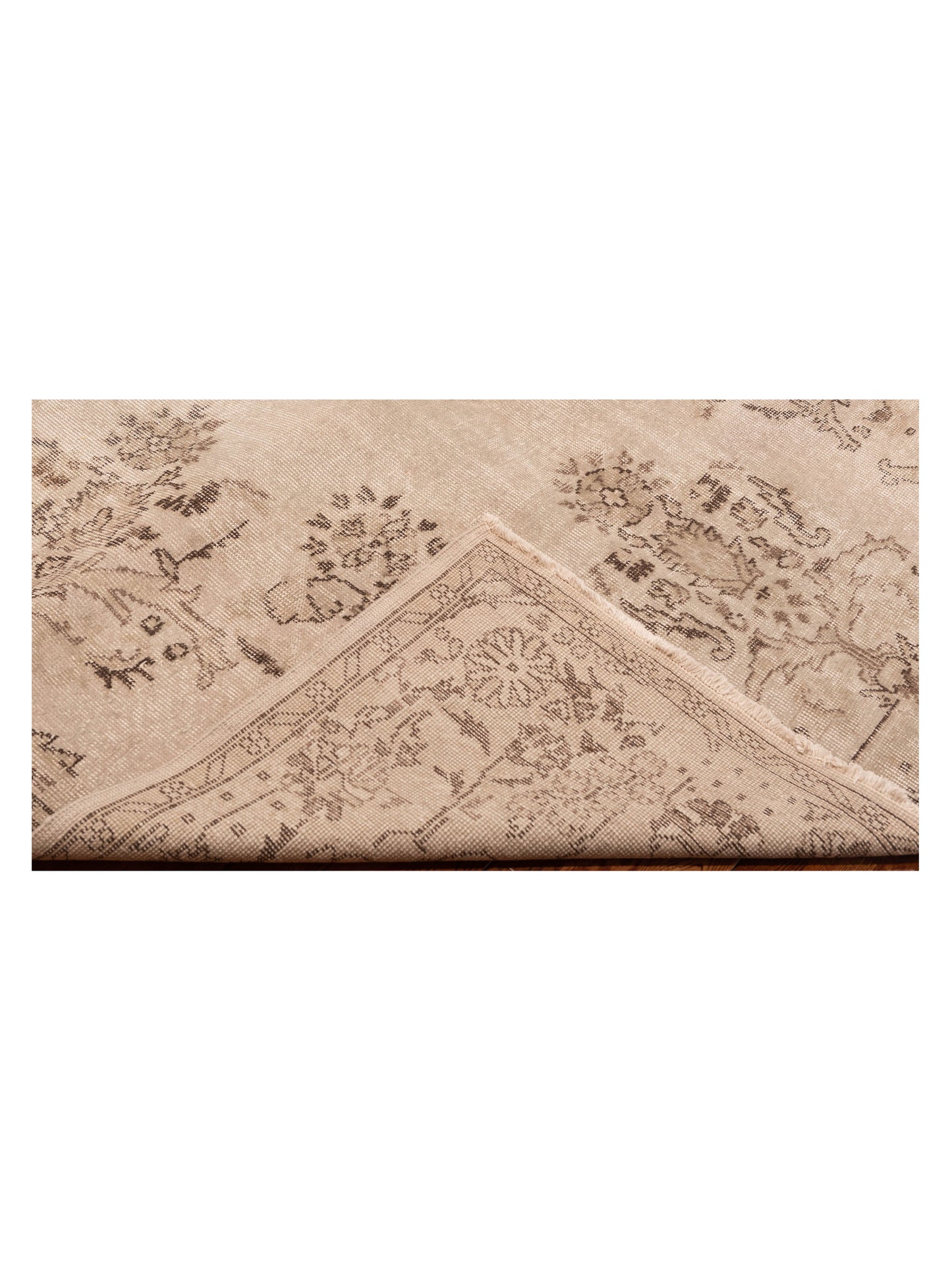 Vintage Silver 6.2x9.7 Hand Knotted Rug