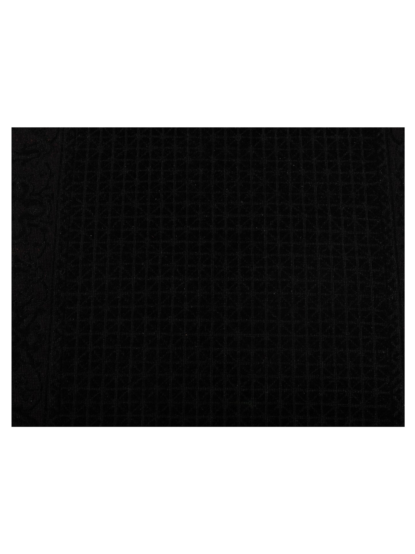 Vintage Black 4x6 Hand Knotted Rug