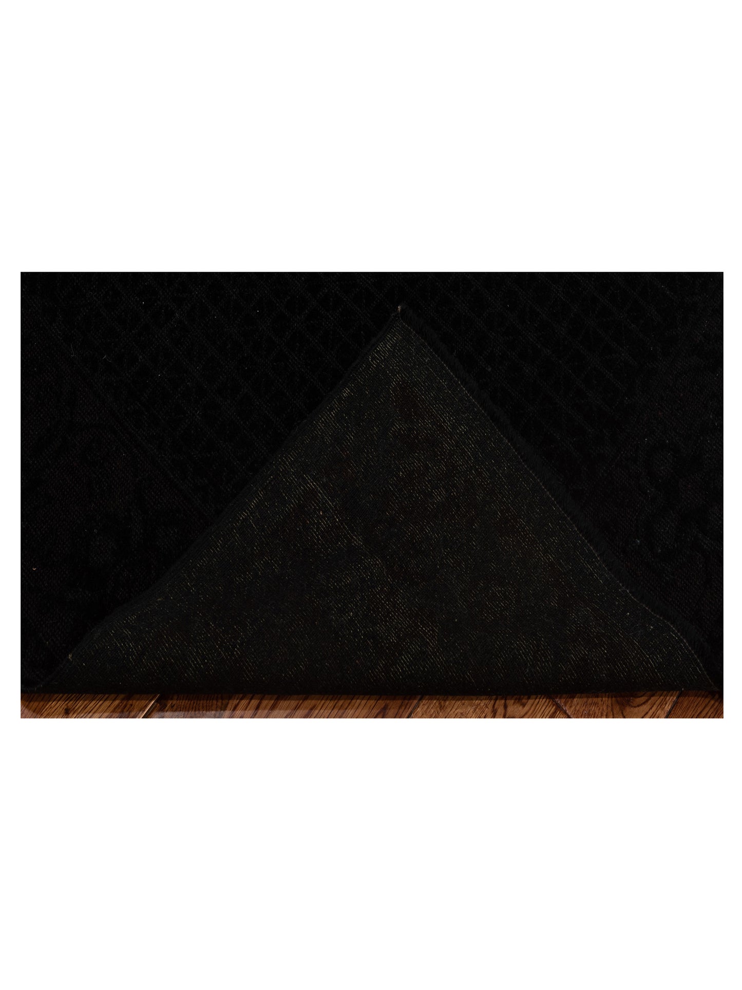 Vintage Black 4x6 Hand Knotted Rug