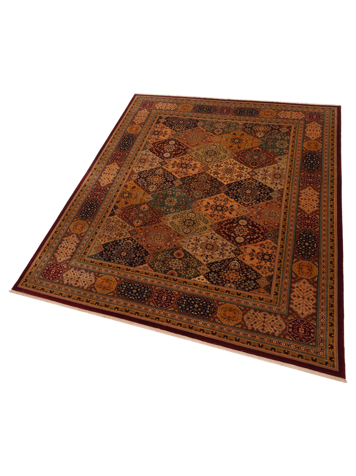 Sansira Multi 9.2x12 Hand Knotted Rug
