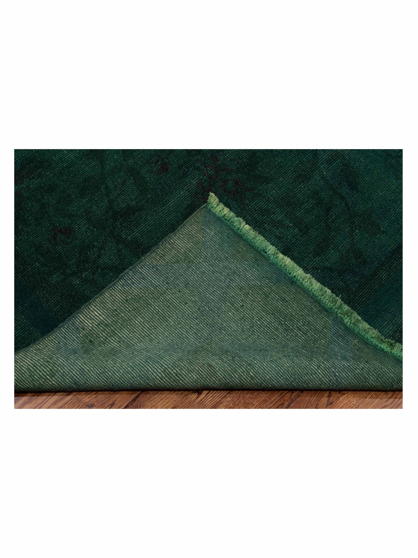 Vintage Green 8.2x9.6 Hand Knotted Rug