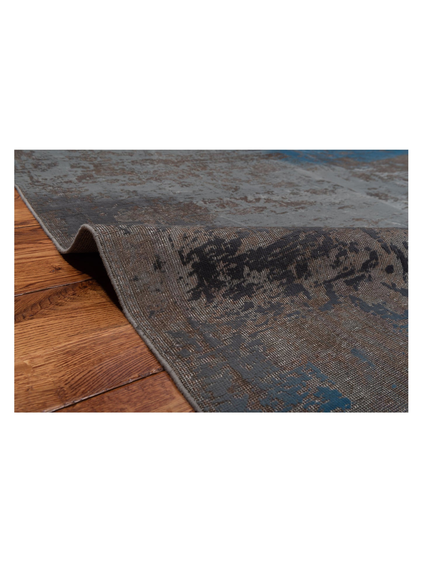 Vintage Gray 6.6x9.4 Hand Knotted Rug