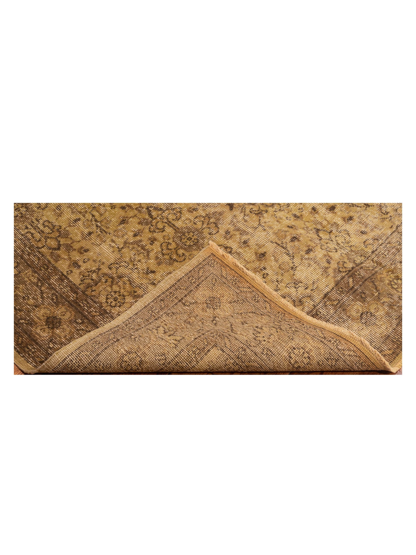 Vintage Green 5.7x8.6 Hand Knotted Rug