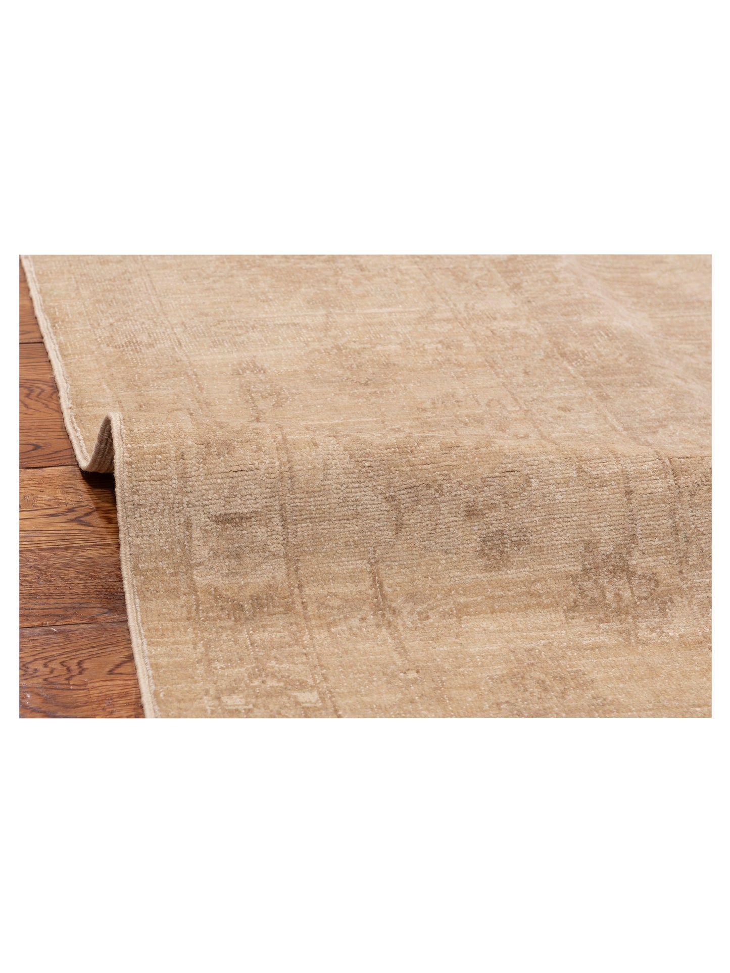 Lailora Brown Ivory 7.9x8.3 Hand Knotted Rug