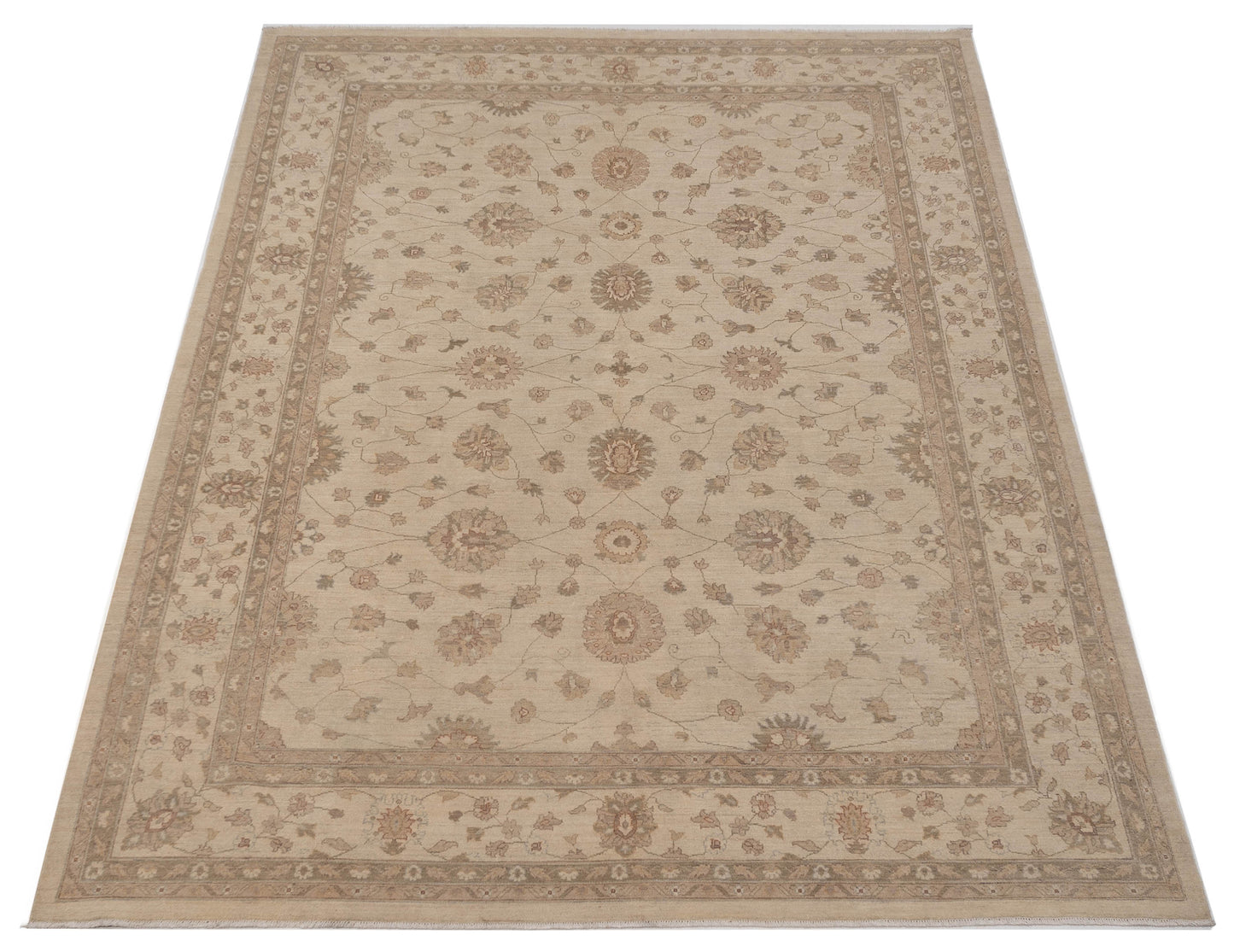 Lailora Ivory Ivory 9x11.10 Hand Knotted Rug