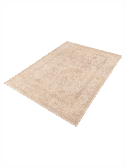 Lailora Ivory Ivory 8.3x11.2 Hand Knotted Rug