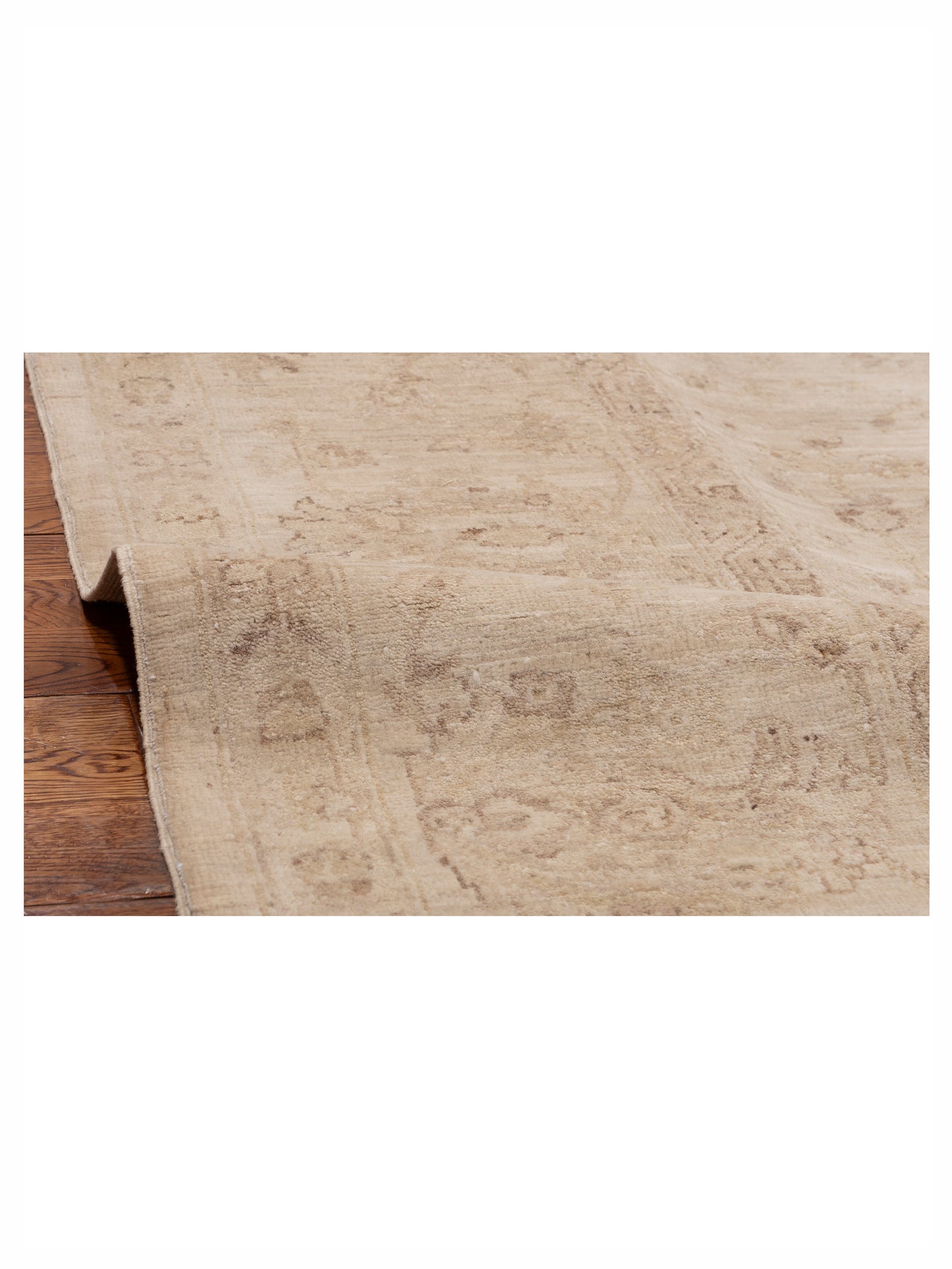 Lailora Ivory Ivory 8.3x10.2 Hand Knotted Rug