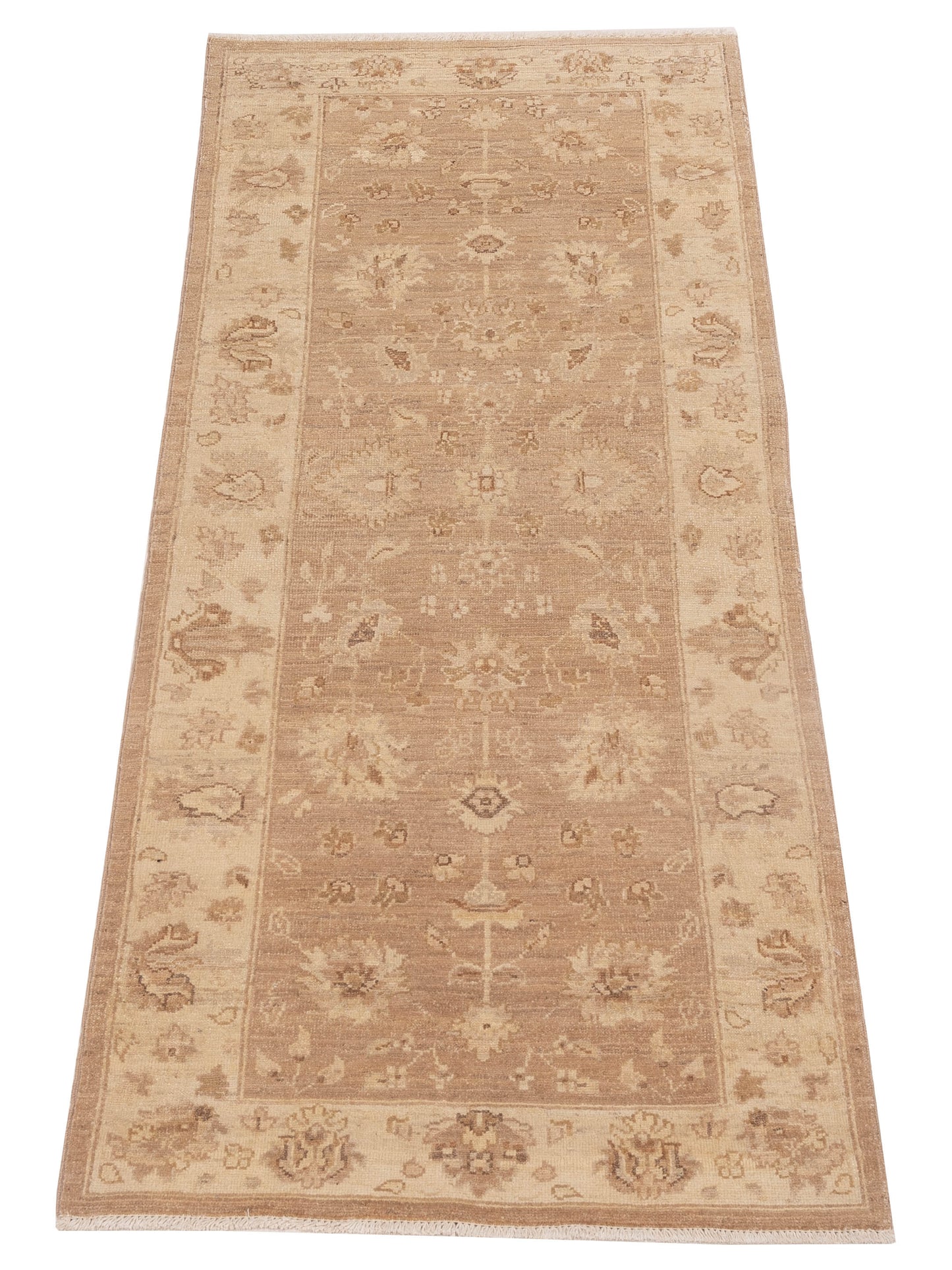 Lailora Brown Ivory 2.7x6.3 Hand Knotted Rug