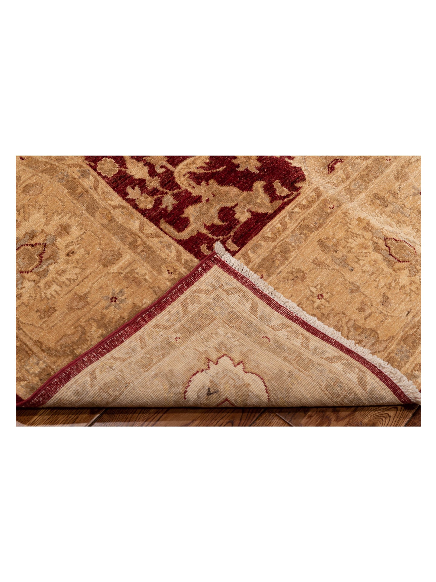 Sabira Red Ivory 8x10.1 Hand Knotted Rug