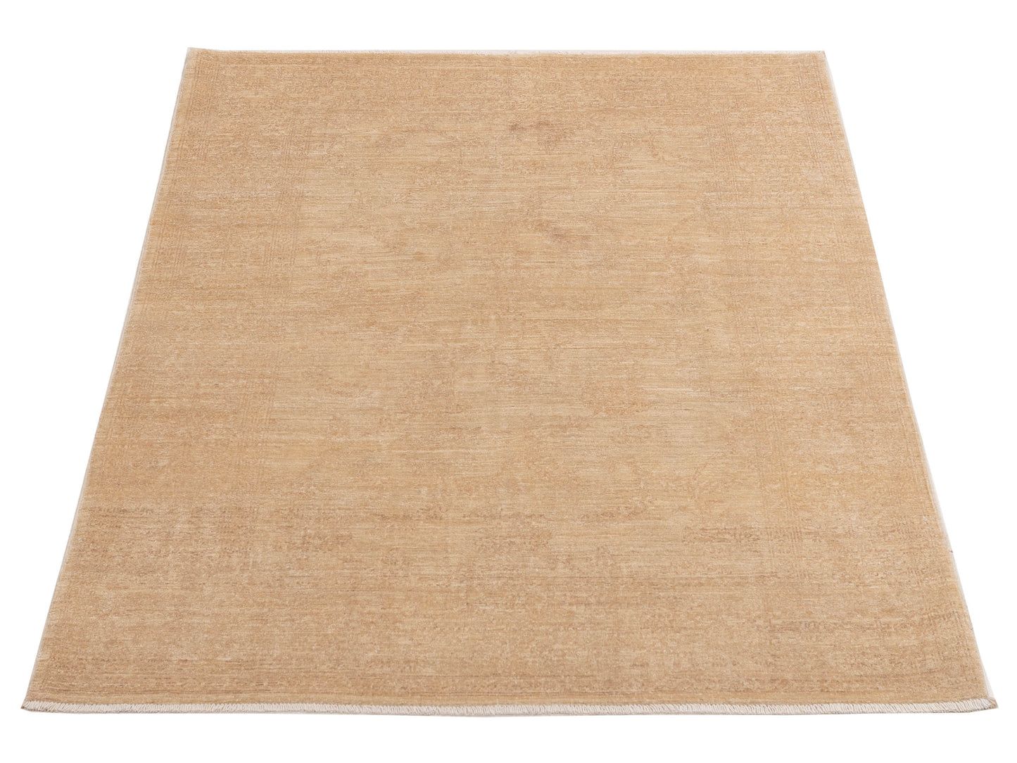 Sabira Beige Beige 4.10x6.8 Hand Knotted Rug