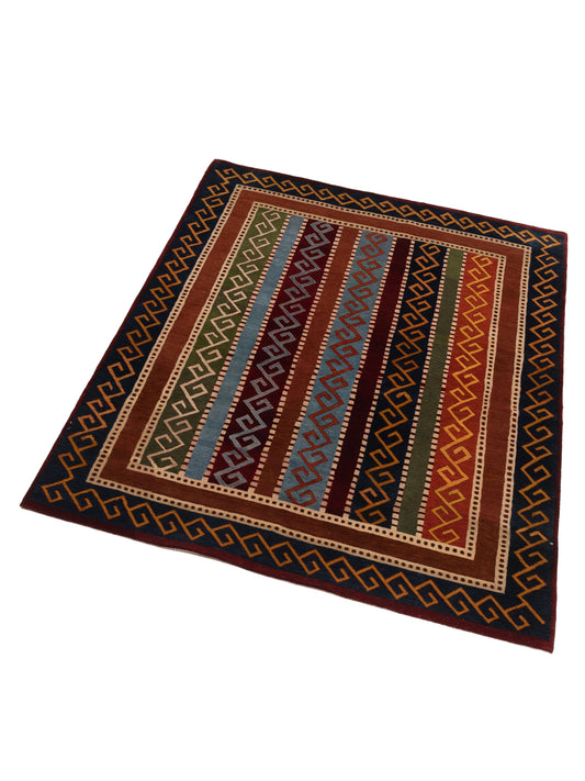 Shalanta Multi 5.9x7.6 Hand Knotted Rug