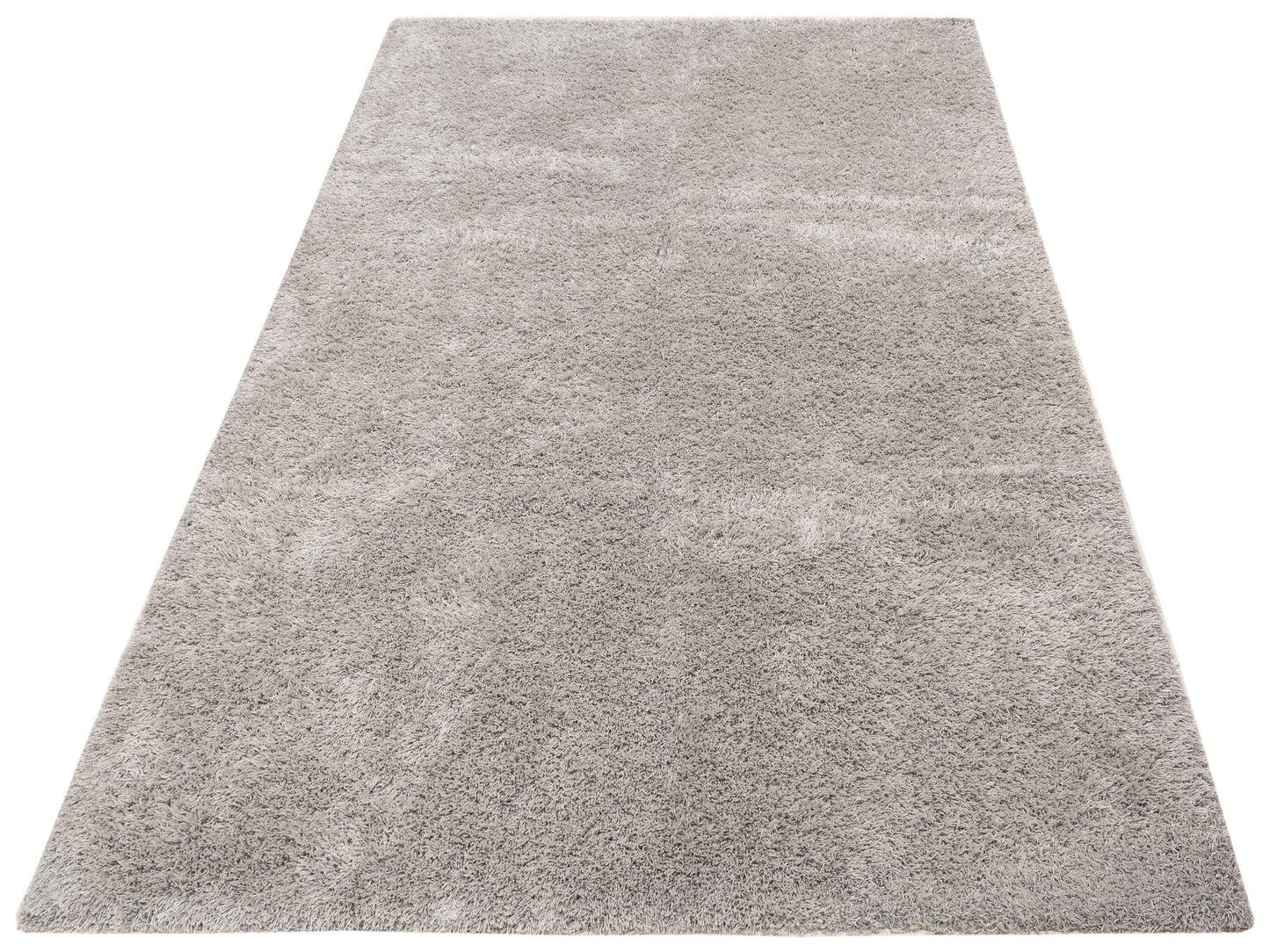 Shaggy Silver 7.10x11.2 Machine Made Rug