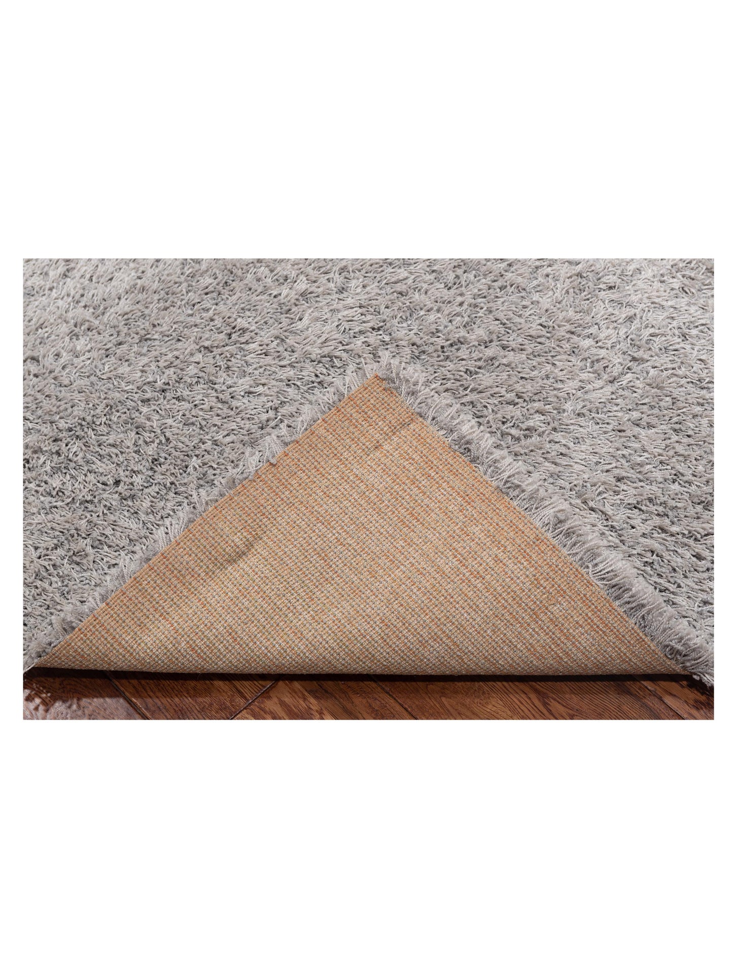 Shaggy Silver 7.10x11.2 Machine Made Rug