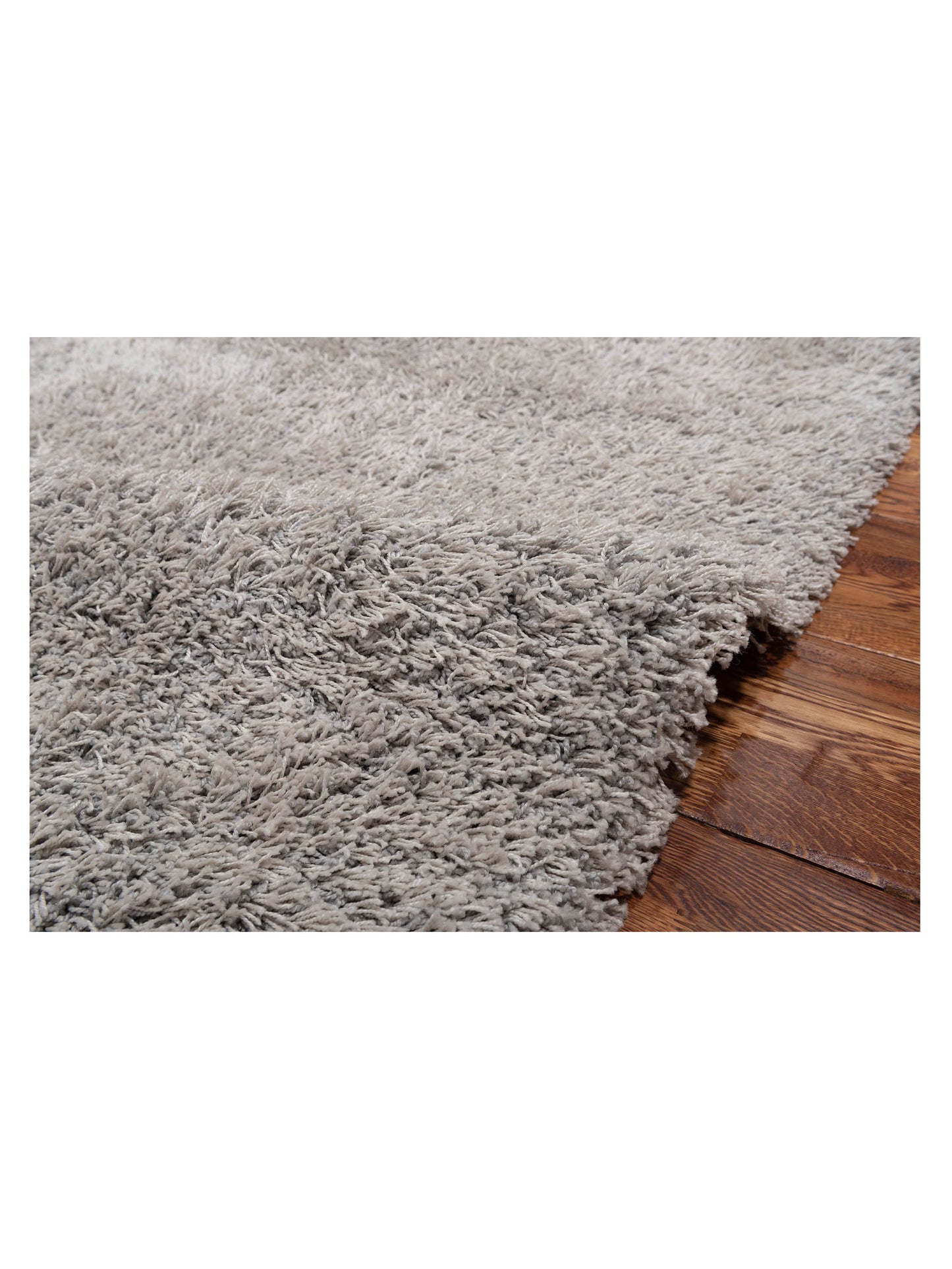 Shaggy Silver 7.10x11.2 Machine Made Rug
