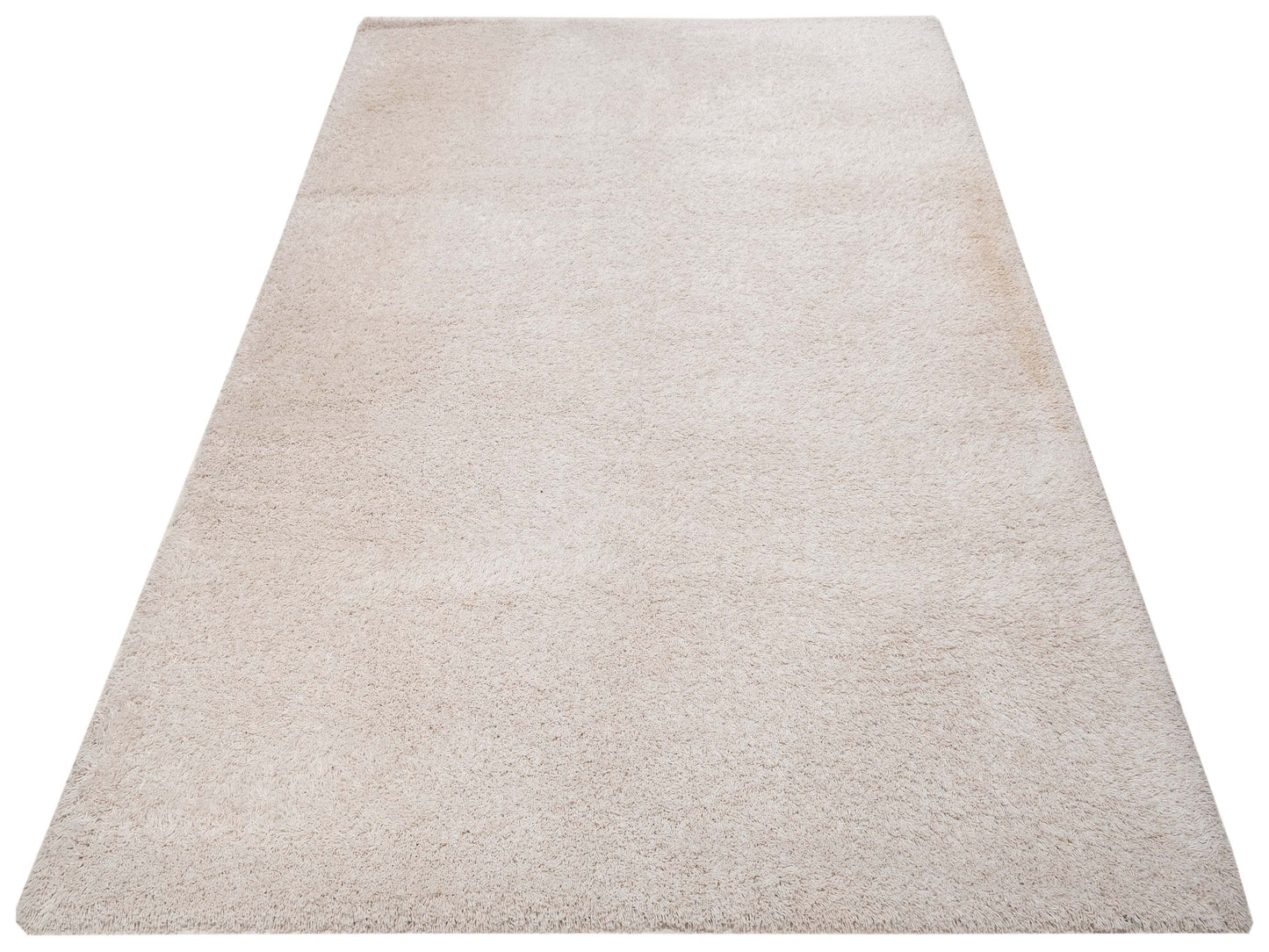 Shaggy Ivory Ivory 7.10x11.2 Machine Made Rug