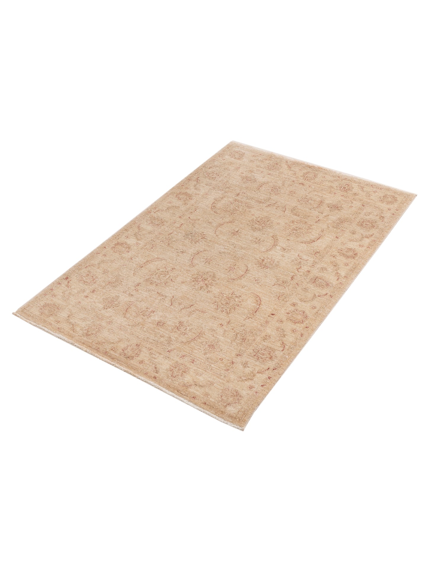 Sabira Beige Ivory 3.11x5.10 Hand Knotted Rug